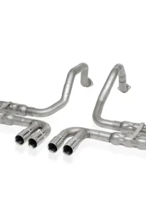 Stainless Works 1997-04 Corvette C5 2-1/2" Axleback Quad Rolled Edge Tips VC5CHAM Warranty Included