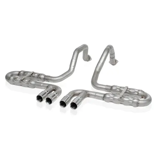 Stainless Works 1997-04 Corvette C5 2-1/2" Axleback Quad Rolled Edge Tips VC5CHAM Warranty Included