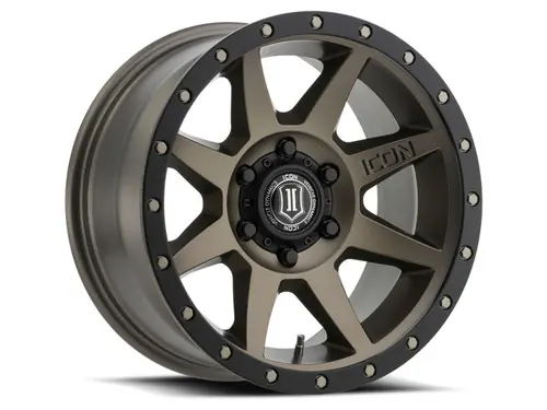 Hassle-Free Returns ICON Rebound 17x8.5 6x5.5 25mm Offset 5.75in BS 93.1mm Bore Bronze Wheel - 1817858357BR