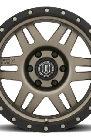 ICON Six Speed 17x8.5 6x5.5 25mm Offset 5.75in BS 108.1mm Bore Bronze Wheel - 1417858357BR Special Discount