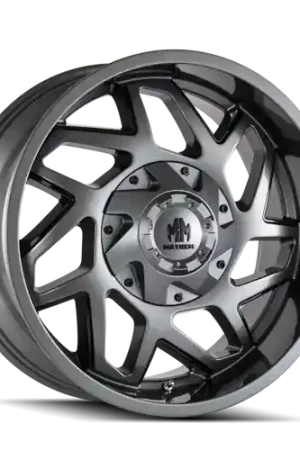 Mayhem 8106 Hatchet 20x9 / 6x135 BP / 18mm Offset / 106mm Hub Gloss Gunmetal w/ Black Wheel Big Sale