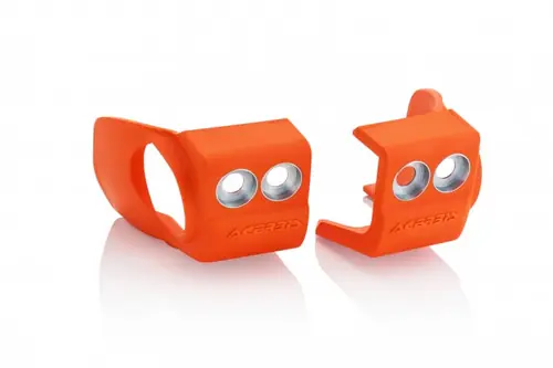 Acerbis 17+ KTM 125-450 SX/SX-F/XC-F/XC/XC-W/EXC-F/ Husq/GasGas/Sherico Fork Shoe Protectors - Org Must Have