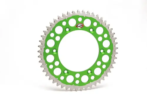 Renthal 20-22 Kawasaki KLX300R Rear Twinring - Green 520-50P Teeth Must Have