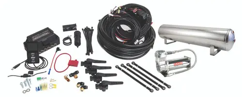 Air Lift Performance 3H (1/4 Air Line 4 Gal 5-PortPolished Aluminum Tank VIAIR 444C Comp) Viral