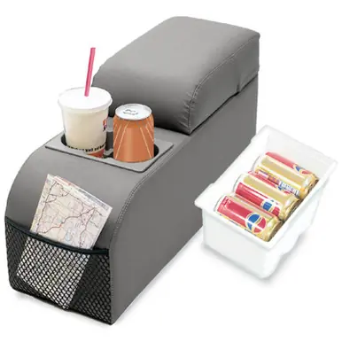 Rugged Ridge Standard Locking Console Gray 76-95 Jeep CJ Jeep Wrangler - 13101.09 Modern