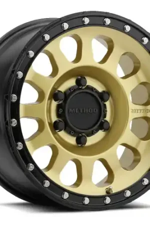Method Race Wheels | MR315 | GOLD / BLACK STREET LOC | 17x9 | -12 Offset | 4.5 Backspacing | 8x170 | MR31579087112N Direct From Manufacturer