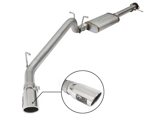 aFe MACH Force-Xp 3.0in 304 SS Cat-Back Exhaust w/ Polished Tip 17-18 GM Colorado/Canyon - 49-44097-P Clearance