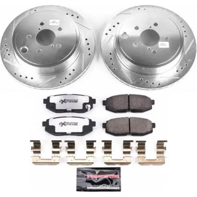 Power Stop 13-16 Scion FR-S Rear Z26 Street Warrior Brake Kit Money Back Guarantee