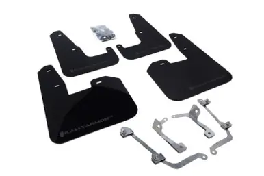 Rally Armor V2 08-11 STI (hatch only) / 11 WRX (hatch only) UR Black Mud Flap w/ Grey Logo Cheap