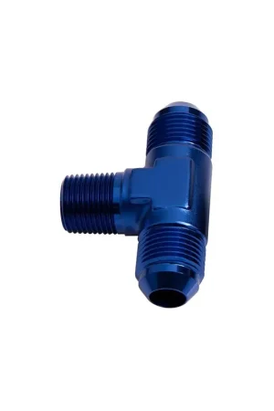 Aeroflow -6AN Tee with 1/4" NPT On Side - Black Same Day Shipping