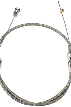 Aeroflow Stainless Steel Throttle Cable - 36" Long - Black Exclusive