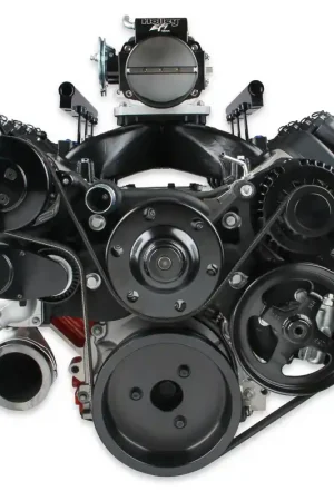 Discount Holley Premium Black Mid-Mount LS7 Complete Accessory System - Dry Sump
