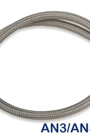 Today Only NOS Stainless Steel Braided Hose -3AN 3-foot Blue Stainless Steel Braided Hoses