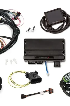 Holley EFI Terminator X - Ford MPFI Kit Universal MPFI Main Harness - Ford Spaced EV1 Injectors - 3.5 in. Touchscreen Instant Buy