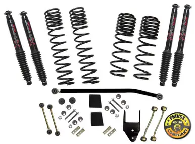 Skyjacker 2018 Jeep Wrangler Rubicon (JL) 2DR 3.5in Suspension Lift Kit w/Black Max Shocks - JL35RBPBLT Special Offer