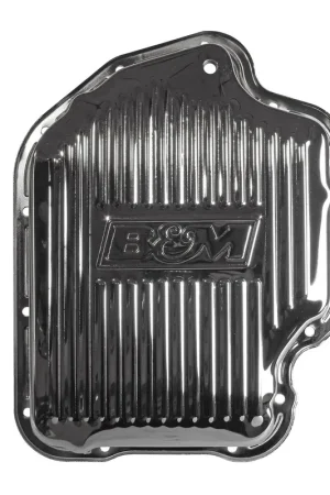 Hot Deal B&M Hi-Tek Deep Transmission Pan - Chrome Fits GM TH400