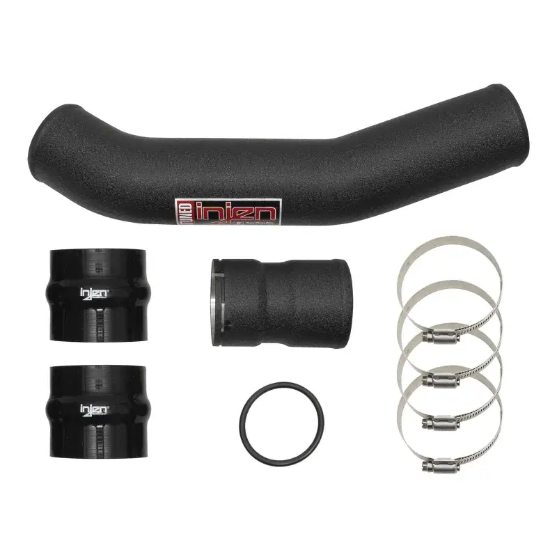 Hassle-Free Returns Injen Injen 17-22 Ford F250/F/350/F-450/F-550 V8-6.7L Turbo Diesel Wrnkl Blk Intercooler Hot Side Piping