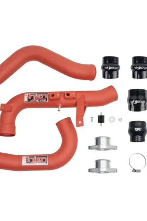 Injen Injen 22-23 Honda/Acura Civic/Si/Integra 1.5L Turbo Aluminum Intercooler Pipe Kit - Wrinkle Red Hassle-Free Returns