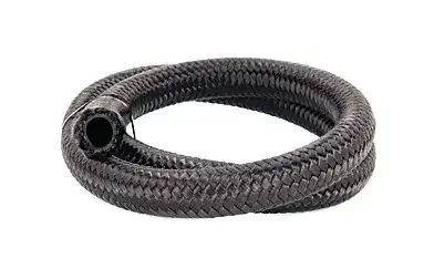 Torque Solution Nylon Braided Rubber Hose -10AN 10ft - 0.56in ID Authentic