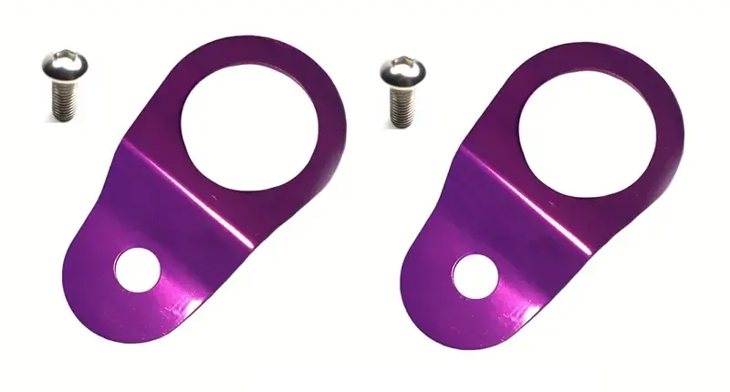 Torque Solution Radiator Mount Combo (Evo 7-9) Purple Viral