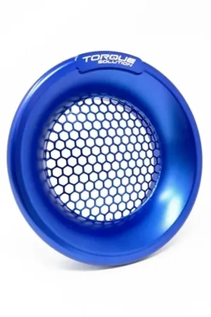 In Demand Torque Solution Torque Solution Billet Turbo Velocity Stack Shield For 4in Inlet - Blue