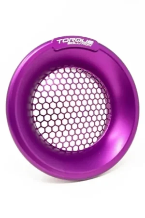 Next Day Delivery Torque Solution Torque Solution Billet Turbo Velocity Stack Shield For 4in Inlet - Purple
