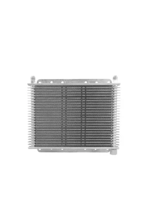 Flash Sale PWR Trans Oil Cooler - 280 x 200 x 19mm -6 AN fittings suits 9" SPAL Fan, Temp Switch Boss - Raw