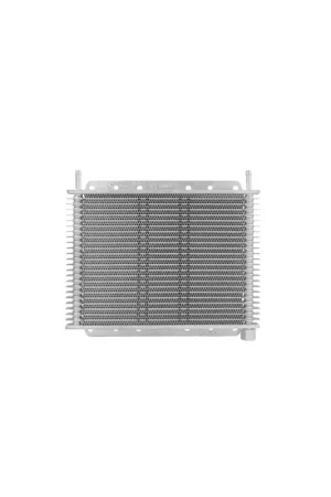 PWR Trans Oil Cooler - 280 x 200 x 19mm 5/16" Hose Barb suits 9" SPAL Fan, Temp Switch Boss - Black Powder Coat Final Sale