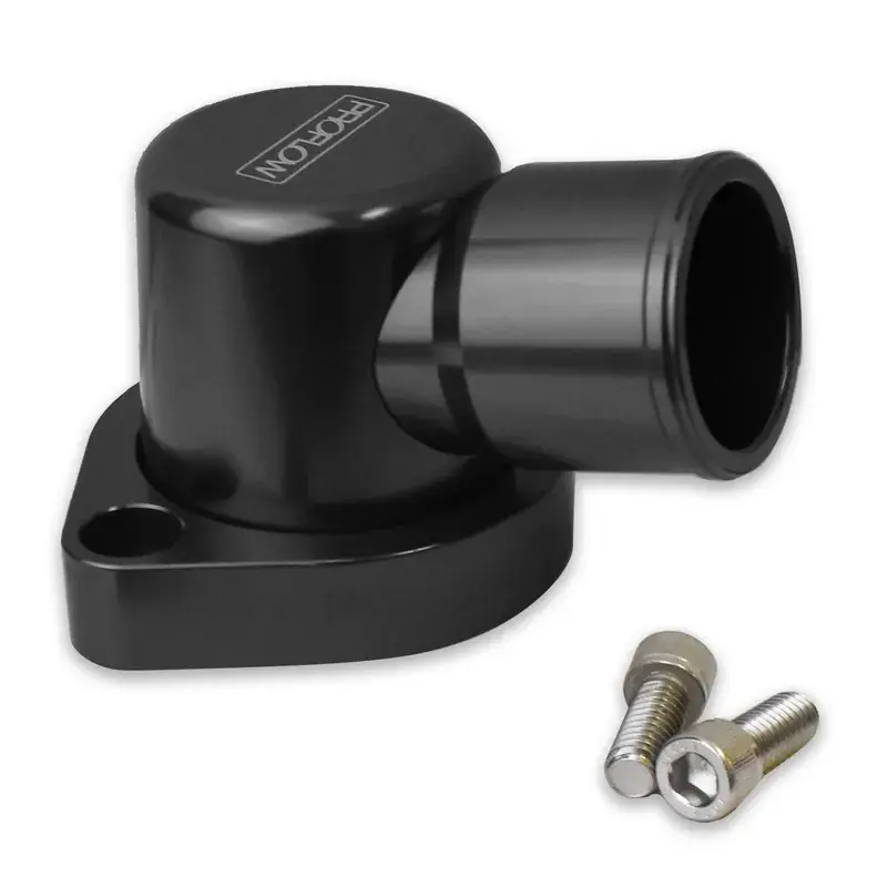 Proflow Water Neck Billet Aluminium Swivel Black Anodised 90 Degree SB For Ford 302-351C Save Now