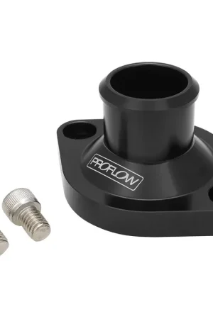 Must Have Proflow Water Neck For Chrysler SB & BB Straight Billet Aluminium Black Anodised