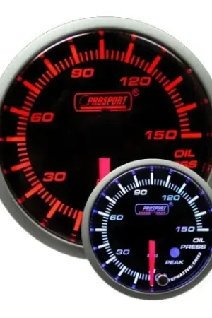 Best Price ProSport 52mm Electrical 'Premium' Oil Pressure Gauge - Amber/White