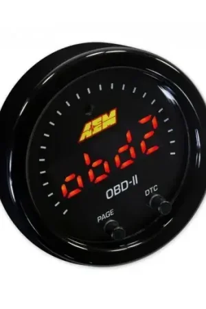 Fast Shipping AEM X-Series OBDII Gauge. Black Bezel & Black Faceplate