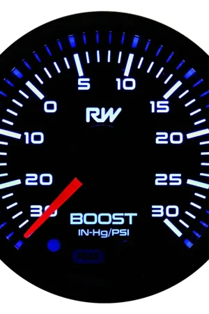 Raceworks 52mm Electronic Boost/Vac Gauge PSI Kit Save Now