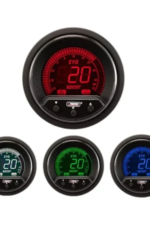 Free Delivery ProSport 52mm Electrical 'Premium Evo' Boost Gauge - Multi-Colour