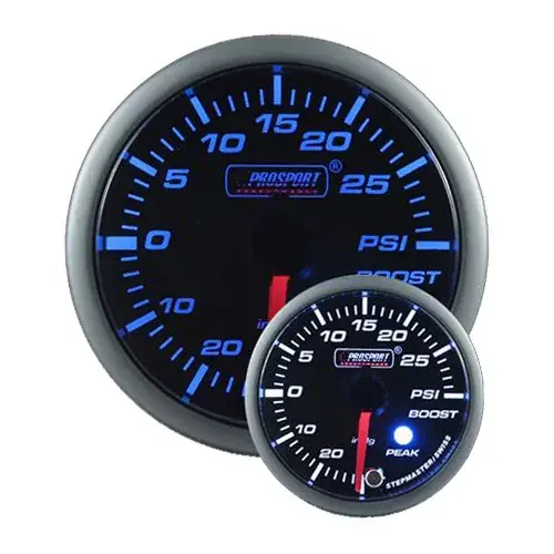 ProSport 52mm Electrical 'Premium' Boost Gauge - Blue/White New Release