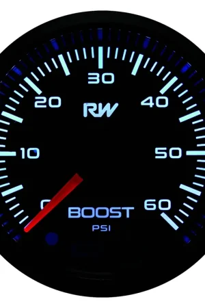 Raceworks 52mm Electronic Diesel Boost Gauge Kit 60PSI New Arrival