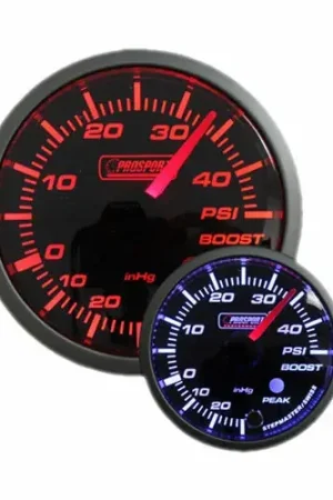 Express Delivery ProSport 52mm Electrical 'Premium' Boost Gauge - Amber/White