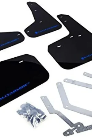 No Minimum Order Rally Armor UR Rally Mud Flap (Focus ST 2013+) Black/Blue Logo