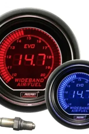 Fan Favorite ProSport 52mm Electrical 'Evo' Wideband Air/Fuel Gauge - Amber/Blue