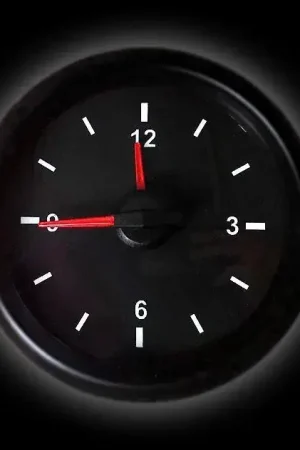 Price Drop ProSport 2-1/16in Electrical 12 Volt Analog Clock Gauge