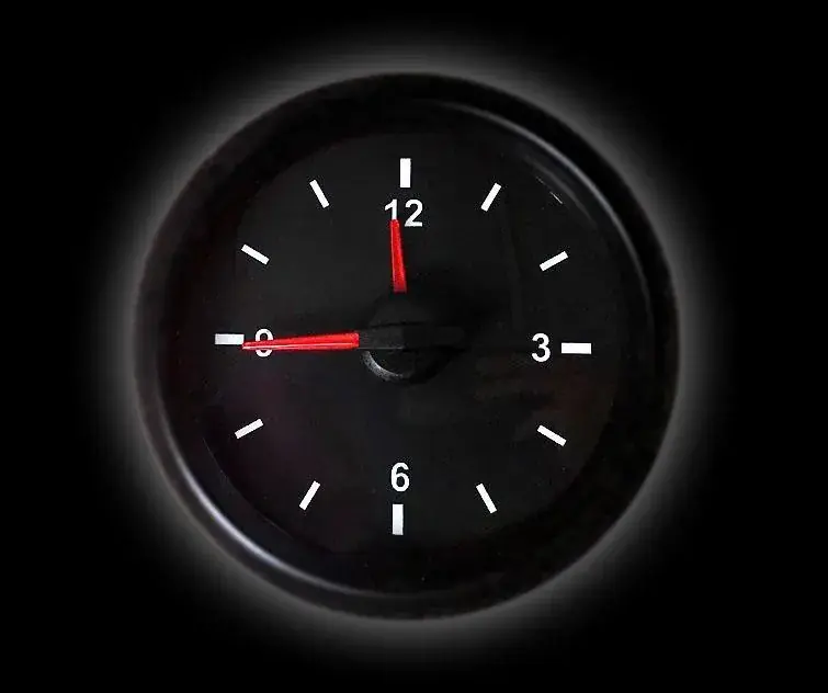 Price Drop ProSport 2-1/16in Electrical 12 Volt Analog Clock Gauge
