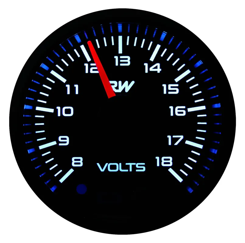 Raceworks 52mm Electronic Voltmeter Gauge Kit Fast Shipping
