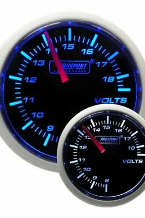 ProSport 52mm Electrical 'Performance' Volt Gauge - Blue/White Hassle-Free Returns