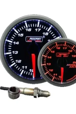 Modern ProSport 52mm Electrical 'Premium' Wideband Air/Fuel Gauge - Amber/White