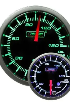 Certified ProSport 52mm Electrical 'Premium' Oil Pressure Gauge - Green/White