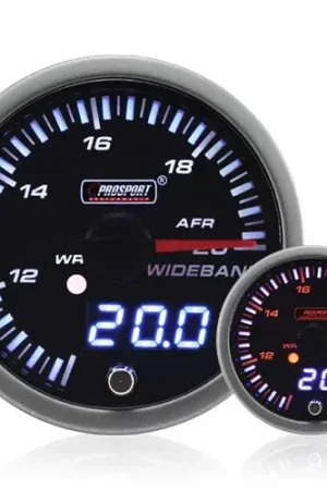 Modern ProSport 52mm Electrical 'JDM' Dual Display Wideband Air Fuel Kit - Amber/White/Blue
