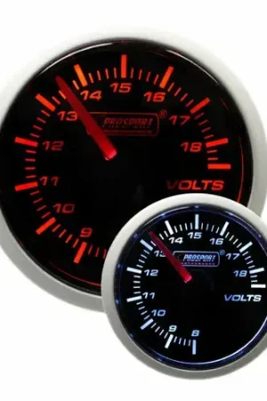 ProSport 52mm Electrical 'Performance' Volt Gauge - Amber/White Handmade