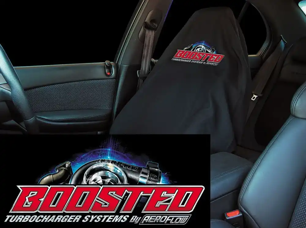 Latest Aeroflow Boosted Throw Seat Cover - Black