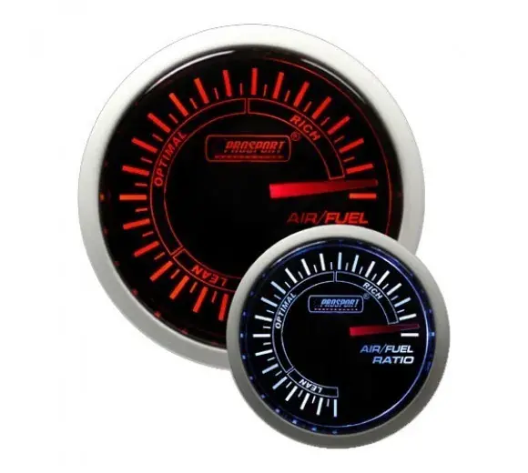 Money Back Guarantee ProSport 52mm Analogue 'Performance' Air/Fuel Ratio Gauge - Amber/White