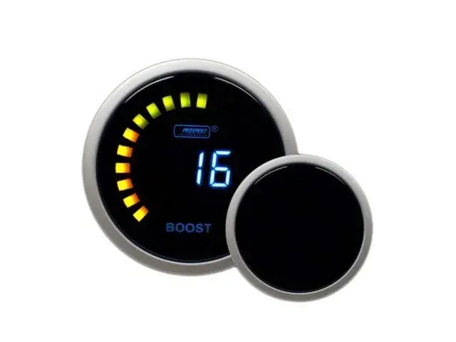 Super Sale ProSport 52mm Electrical Boost Gauge - Blue Digital Display